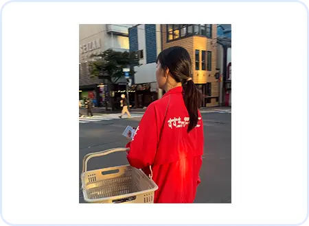 サンプリングの様子